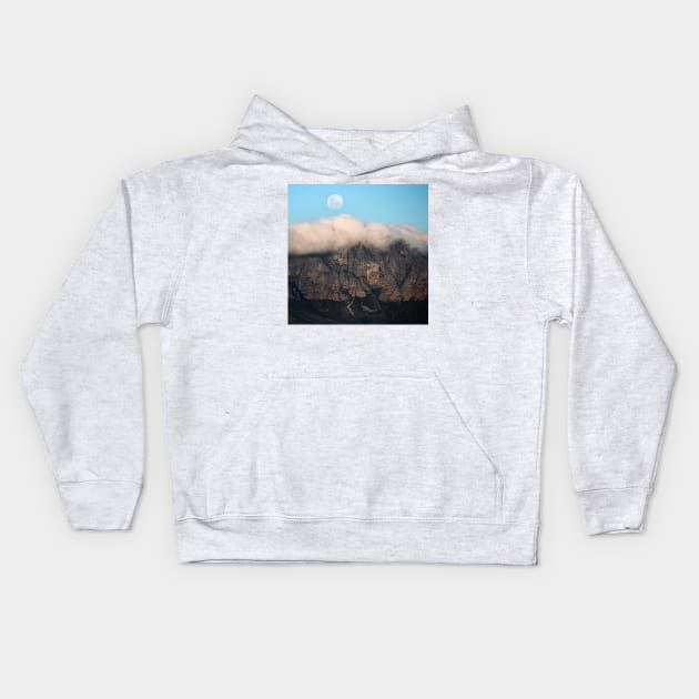 The Mountains and the Moon Kids Hoodie by micklyn